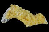 Fluorescent, Yellow Calcite Crystal Cluster - South Dakota #170700-1